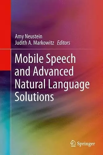 Mobile Speech and Advanced Natural Language Solutions cover