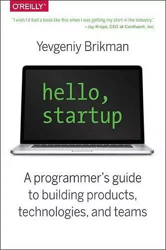 Hello, Startup cover