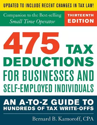 475 Tax Deductions for Businesses and Self-Employed Individuals cover