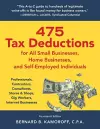 475 Tax Deductions for All Small Businesses, Home Businesses, and Self-Employed Individuals cover