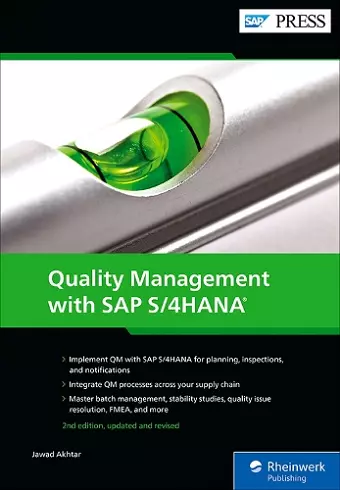 Quality Management with SAP S/4HANA cover