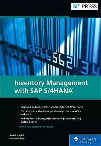 Inventory Management with SAP S/4HANA cover