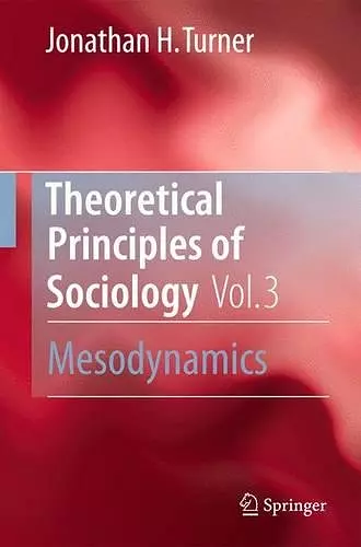 Theoretical Principles of Sociology, Volume 3 cover