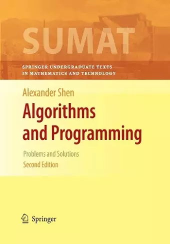 Algorithms and Programming cover