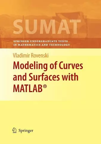 Modeling of Curves and Surfaces with MATLAB® cover