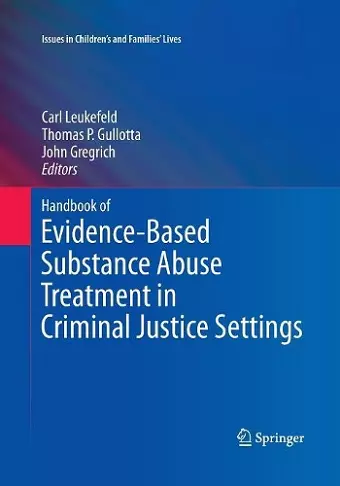 Handbook of Evidence-Based Substance Abuse Treatment in Criminal Justice Settings cover