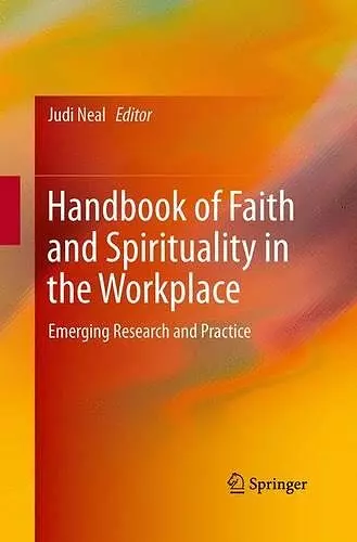 Handbook of Faith and Spirituality in the Workplace cover