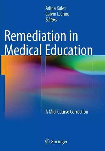 Remediation in Medical Education cover