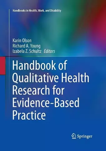 Handbook of Qualitative Health Research for Evidence-Based Practice cover
