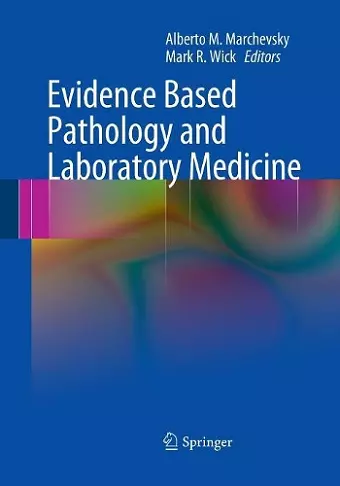 Evidence Based Pathology and Laboratory Medicine cover