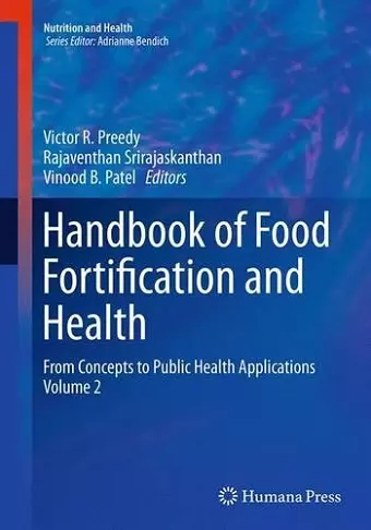 Handbook of Food Fortification and Health cover