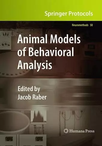 Animal Models of Behavioral Analysis cover