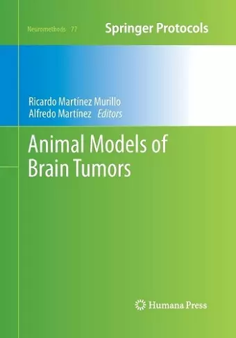 Animal Models of Brain Tumors cover