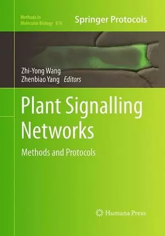 Plant Signalling Networks cover