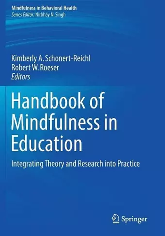 Handbook of Mindfulness in Education cover