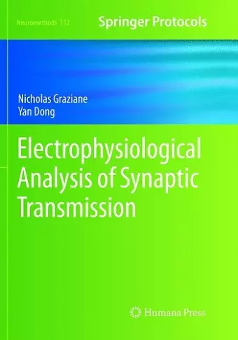Electrophysiological Analysis of Synaptic Transmission cover
