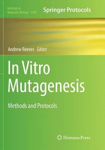 In Vitro Mutagenesis cover