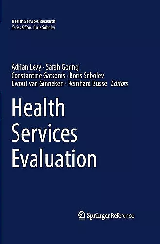 Health Services Evaluation cover