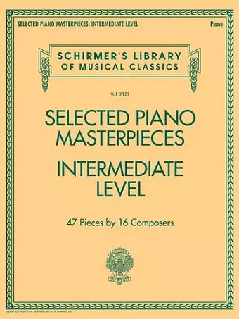 Selected Piano Masterpieces - Intermediate Level cover