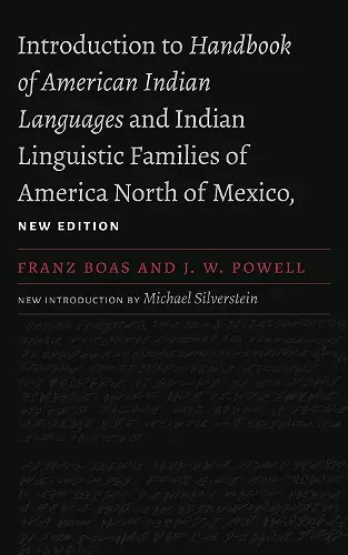 Introduction to Handbook of American Indian Languages and Indian Linguistic Families of America North of Mexico cover