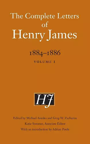 The Complete Letters of Henry James, 1884–1886 cover