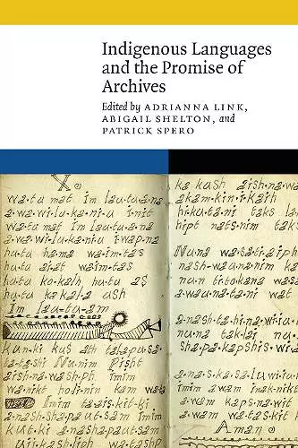 Indigenous Languages and the Promise of Archives cover