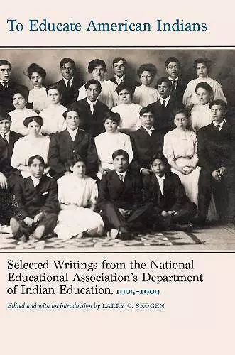 To Educate American Indians cover