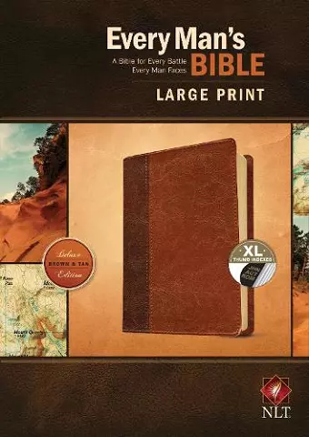 NLT Every Man's Bible, Large Print, Brown/Tan, Indexed cover