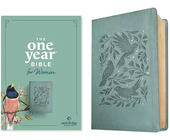 NLT The One Year Bible for Women, Birdsong Teal cover