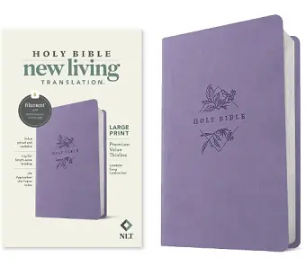 NLT Large Print Premium Value Thinline Bible, Filament-Enabled Edition (Leatherlike, Lavender Song) cover