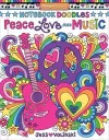 Notebook Doodles Peace, Love, and Music cover