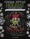 Chalk-Style Holiday Coloring Book cover