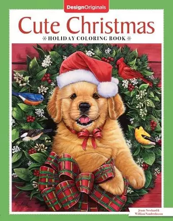 Cute Christmas Holiday Coloring Book cover