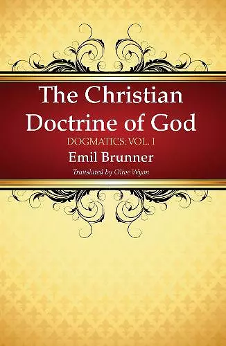 The Christian Doctrine of God cover