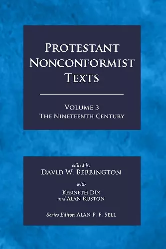 Protestant Nonconformist Texts Volume 3 cover