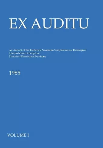 Ex Auditu - Volume 01 cover