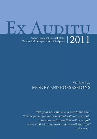 Ex Auditu - Volume 27 cover