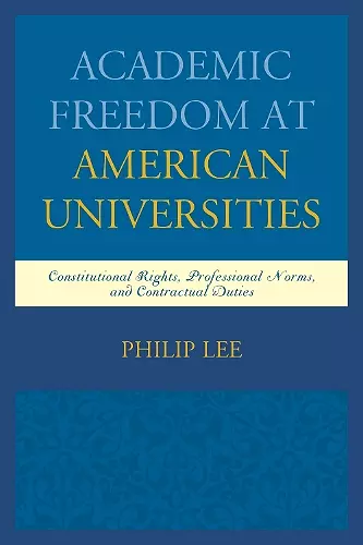 Academic Freedom at American Universities cover