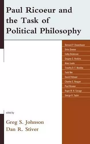 Paul Ricoeur and the Task of Political Philosophy cover