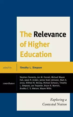 The Relevance of Higher Education cover