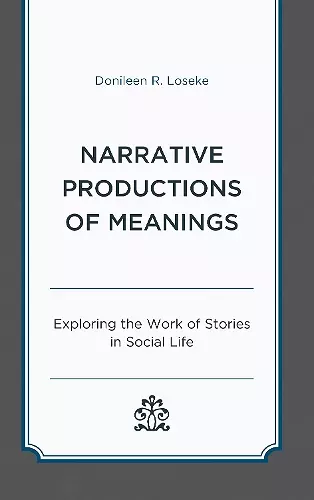 Narrative Productions of Meanings cover