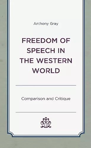 Freedom of Speech in the Western World cover