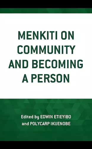 Menkiti on Community and Becoming a Person cover