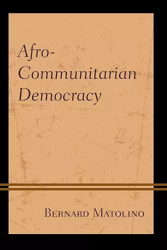 Afro-Communitarian Democracy cover