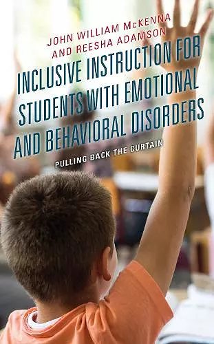 Inclusive Instruction for Students with Emotional and Behavioral Disorders cover