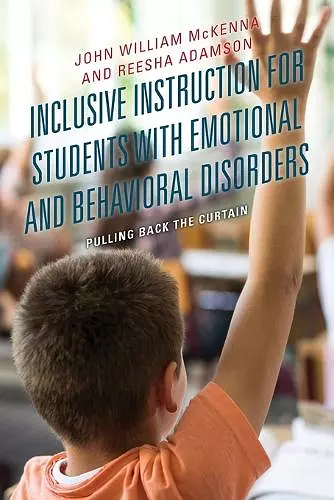 Inclusive Instruction for Students with Emotional and Behavioral Disorders cover