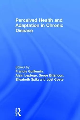 Perceived Health and Adaptation in Chronic Disease cover