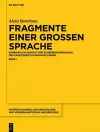 Fragmente einer grossen Sprache cover