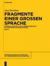 Fragmente einer grossen Sprache cover