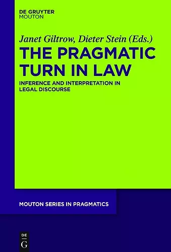 The Pragmatic Turn in Law cover